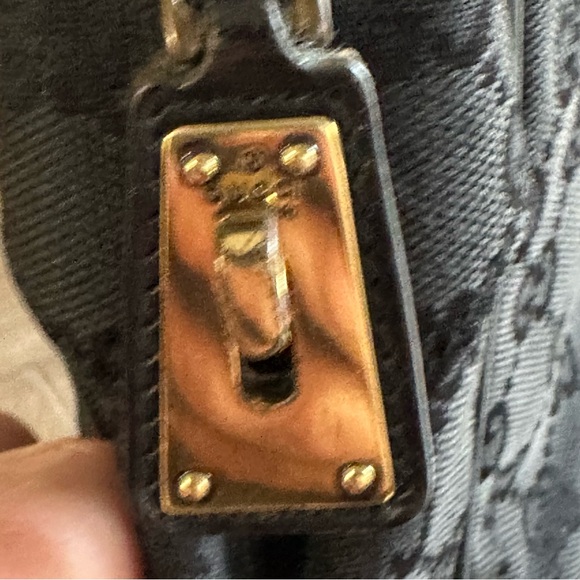 🖤GUARANTEED AUTHENTIC GUCCI Black monogram canvas tote 🖤 - Picture 3 of 13
